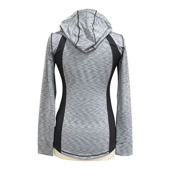 Ideology Women’s Active Space Dye Hooded Jacket in the Size Small in Gray Color - Picture 8 of 13